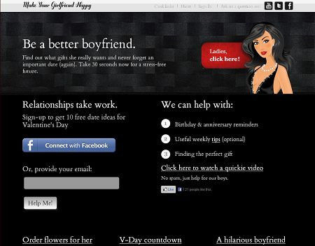 MakeYourGirlfriendHappy.com：如何让你的女朋友开心